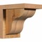 Ekena Millwork Carmel Rough Sawn Corbel w/Backplate, Western Red Cedar, 6"W x 8"D x 8"H COR06X08X08CAR01RWR - alternate 1